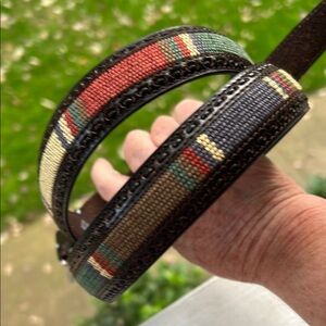 Columbia Dark Brown Leather Belt